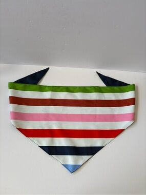Kate Spade NY Bandana Dog Bandana Scarf Adventure Stripe Rainbow Medium/Large